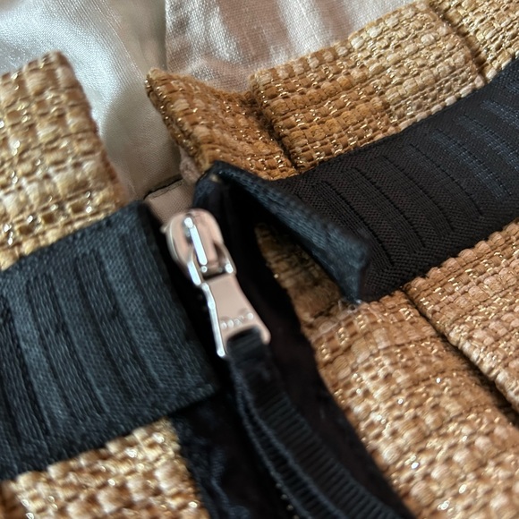 Dolce & Gabbana (D&G) Gold Foil Sleeveless Tweed Dress Sz 40 - Picture 8 of 8